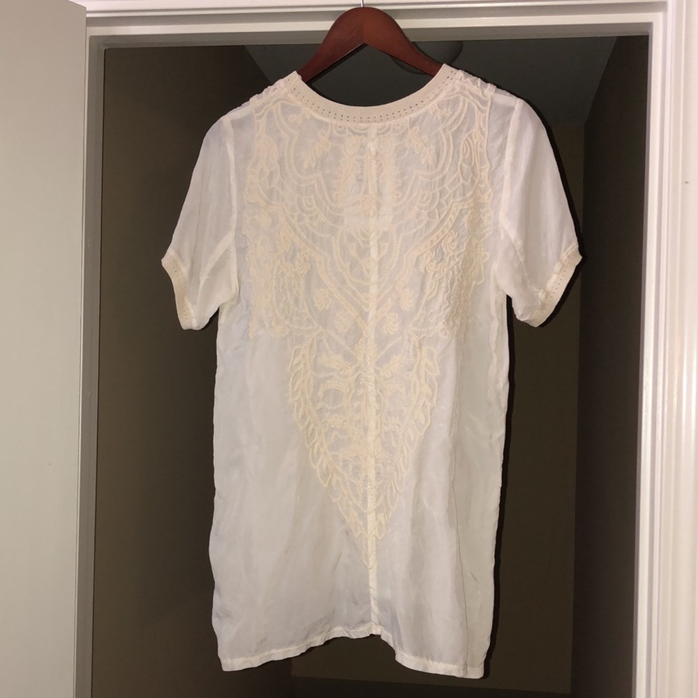 Johnny Was Off White Cupra Embroidered Blouse, XS. - Picture 5 of 10